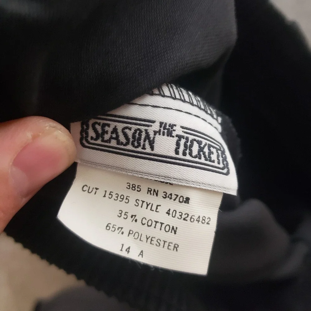 VINTAGE‎ The Season Ticket Pants Womens 14 Black Straight Slacks Ladies 28x28